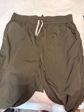 Vuori Olive Green Drawstring Shorts